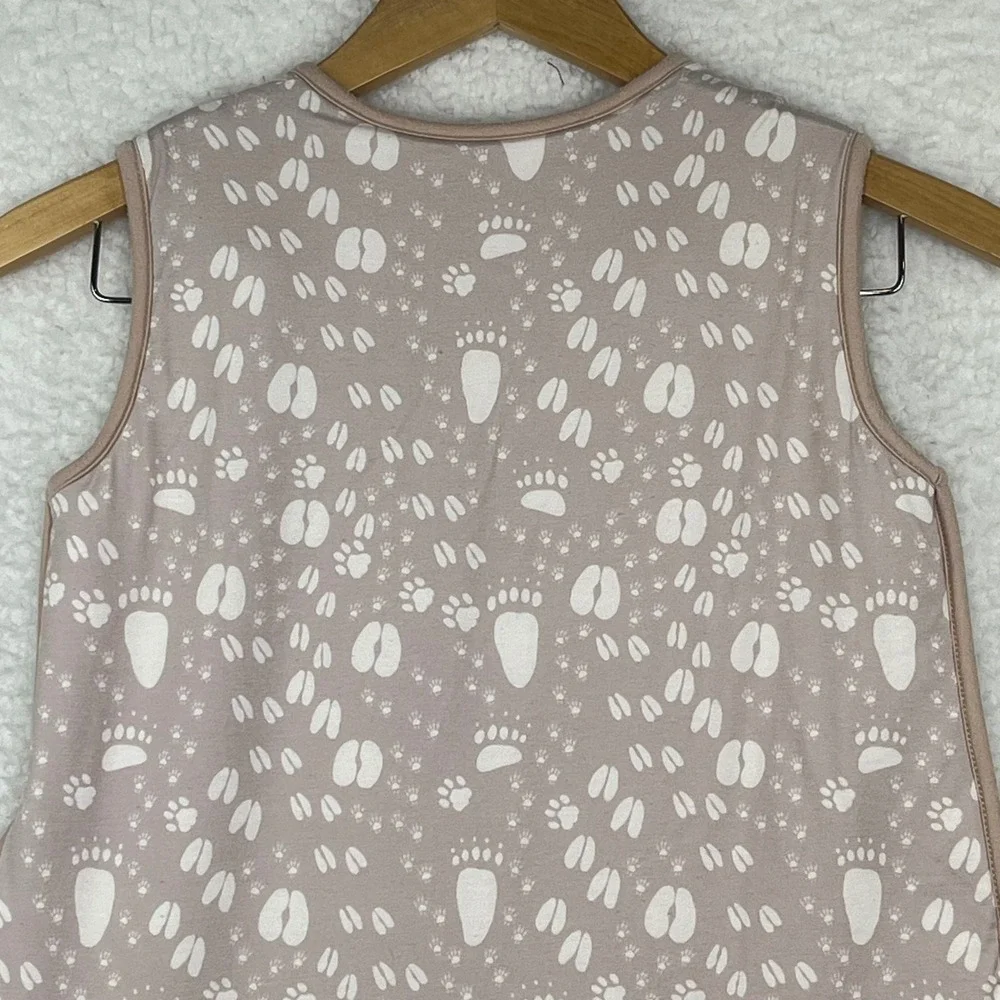 Copper Pearl Trek Sleep Bag Animal Tracks Wearable Blanket Mauve Neutral Large